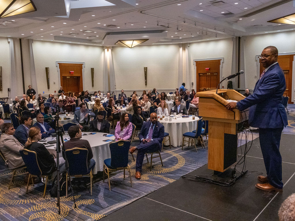 Capital Workforce Partners CEO and President speaking at the 2025 Annual Meeting in Hartford, CT