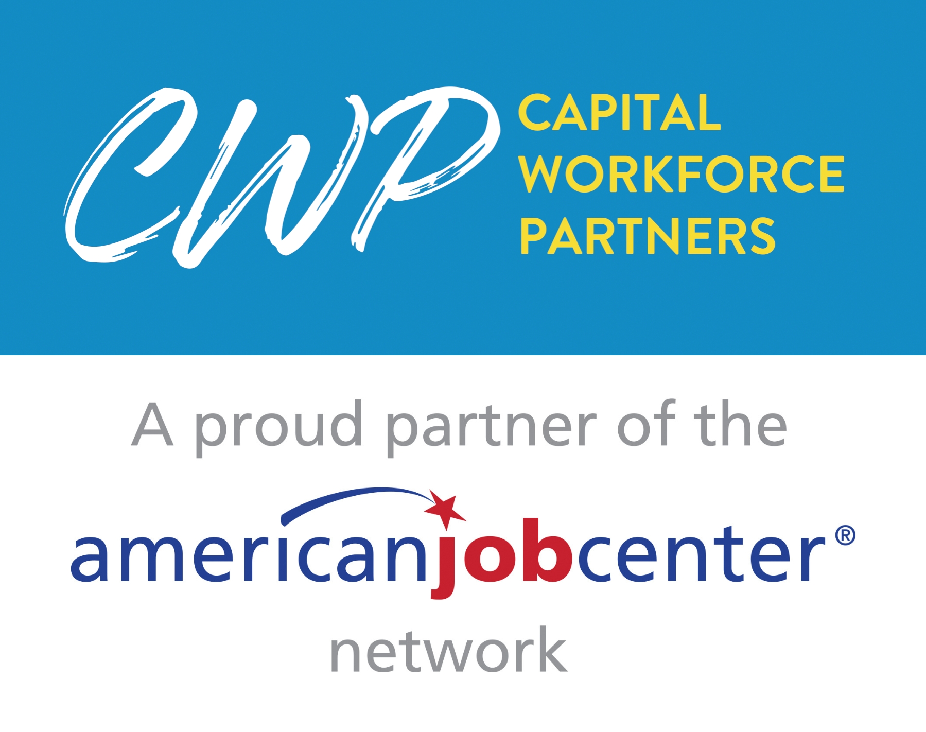 CWP Logo and AJC Logo stating " A Proud Partner of the American Job Center network