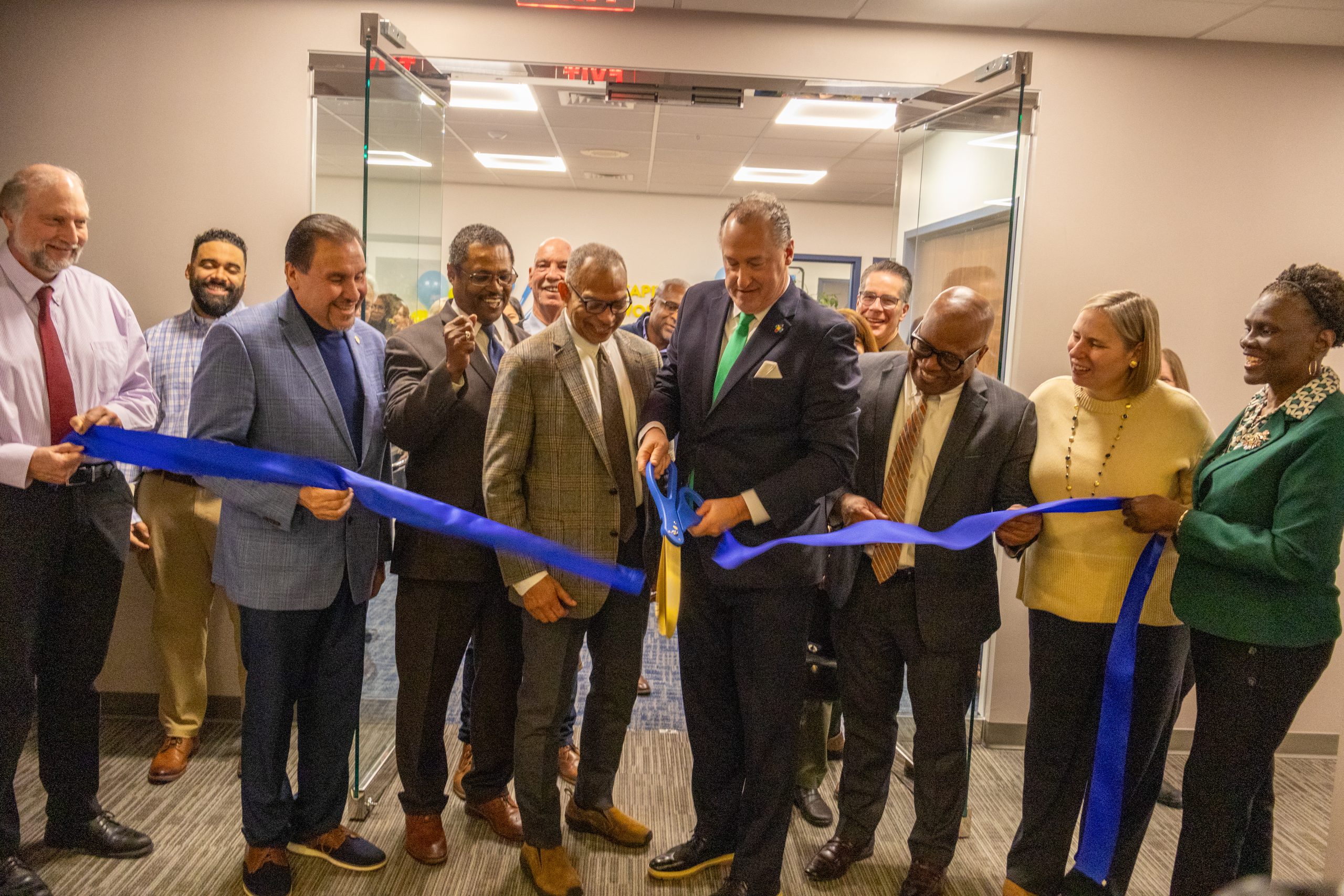 CWP Ribbon Cutting with local leaders, partners, board members and leadership