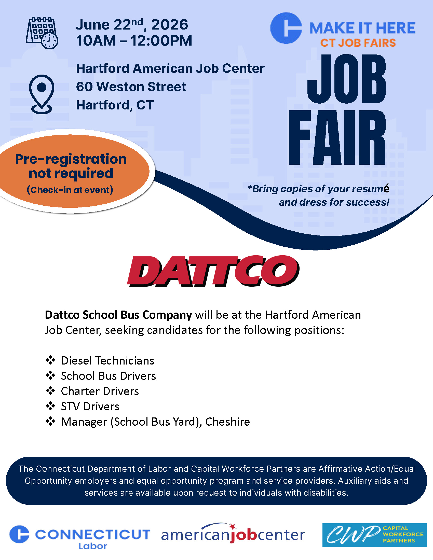 6-22-26 DATTCO Hartford Job Fair Flyer