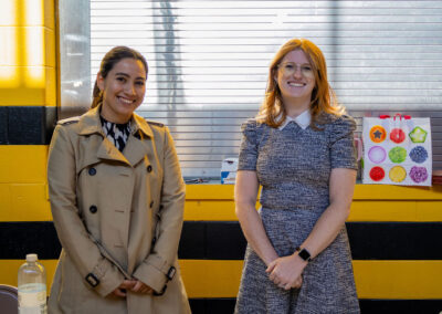 Two employers standing at the TDL Career Fair