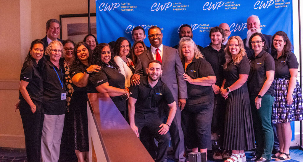 group of CWP staff taking a picture